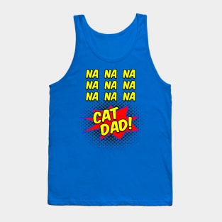 Comic Funny Cat Dad Collection Tank Top